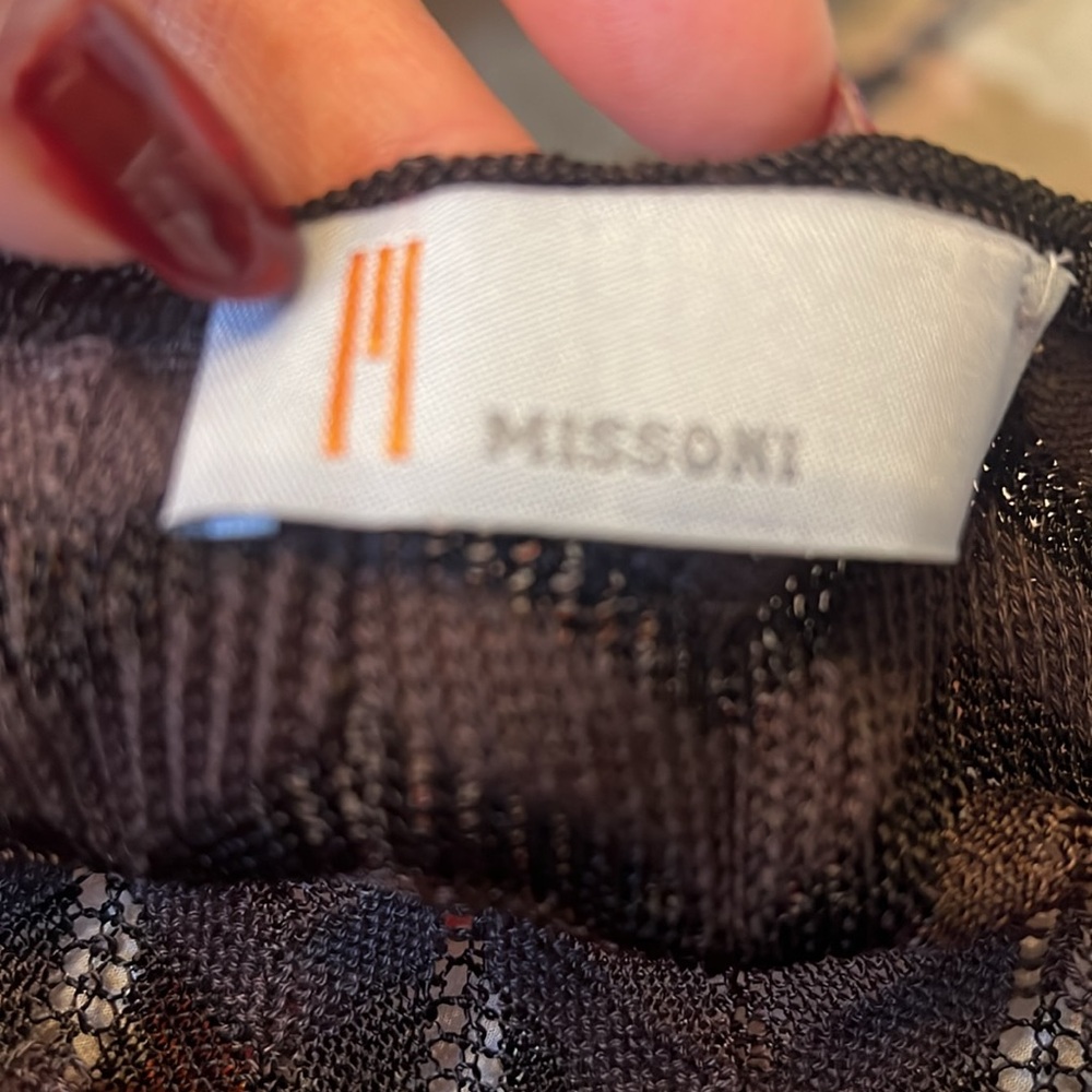 Missoni Chocolate Brown Chevron Tank Top Sz 12
Cotton and Vicose. - Picture 5 of 10